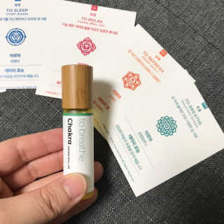 무니스튜디오 차크라 아로마 롤온 7종 10ml — 5점을 준 리뷰어가 2020년 5월 올린 사용 사진