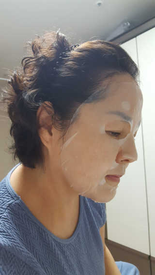 비피도랩 프로클리닉 폴루션에이징 프로텍트 마스크 — 5점을 준 리뷰어가 2020년 9월 올린 사용 사진