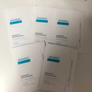 바이오믹 BIOMEEK SENSIMETIC SOOTHING MASK.S — 5점을 준 리뷰어가 2020년 7월 올린 사용 사진