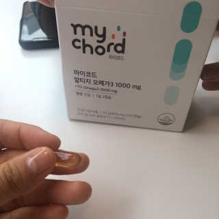 JW중외제약 마이코드 알티지 오메가3 1000 mg — 5점을 준 리뷰어가 2020년 9월 올린 사용 사진