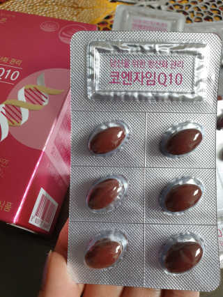 건강한약속 바른 바른 코엔자임Q10 — 5점을 준 리뷰어가 2020년 5월 올린 사용 사진