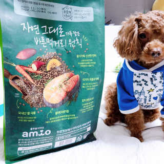[풀무원 아미오] 자연담은식단 1kg 3종 — 5점을 준 리뷰어가 2020년 12월 올린 사용 사진