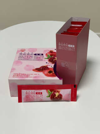 헬스업_쁘띠쁘띠석류콜라겐젤리_20g x 14포 — 4.5점을 준 리뷰어가 2020년 9월 올린 사용 사진