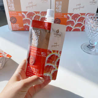 자연에온 핑크 자몽 착즙 100mL 10개입 2BOX — 5점을 준 리뷰어가 2020년 10월 올린 사용 사진