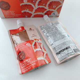 자연에온 핑크 자몽 착즙 100mL 10개입 2BOX — 5점을 준 리뷰어가 2020년 10월 올린 사용 사진