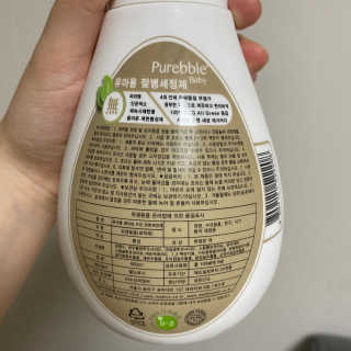 Purebble [퓨어블] 베이비 젖병세정제 500ml — 5점을 준 리뷰어가 2020년 8월 올린 사용 사진