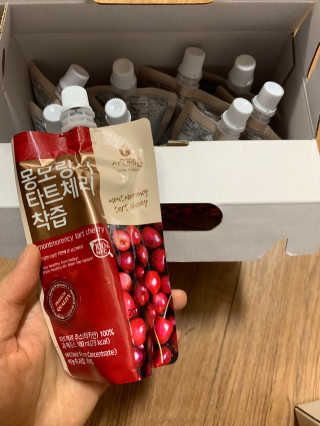 자연에온 몽모랑시 타트체리 착즙 100mL 10개입 2BOX — 5점을 준 리뷰어가 2020년 11월 올린 사용 사진