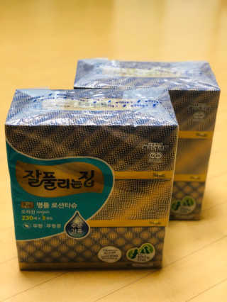 잘풀리는집 부드러운 모이스처 보습 미용 티슈 230매 — 5점을 준 리뷰어가 2020년 9월 올린 사용 사진