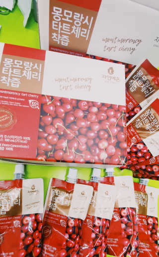 자연에온 몽모랑시 타트체리 착즙 100mL 10개입 2BOX — 5점을 준 리뷰어가 2020년 10월 올린 사용 사진