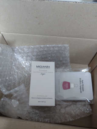 미구하라 프리미엄 울트라 화이트닝 퍼펙트 앰플 오리진  20ml — 4점을 준 리뷰어가 2020년 4월 올린 사용 사진