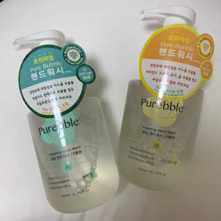 Purebble 당김없이 속촉촉_퓨어블 핸드워시 3종 [랜덤발송] — 5점을 준 리뷰어가 2020년 7월 올린 사용 사진