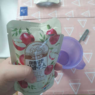 [가든농장]아람담은 사과주스 [가든농장] 아람담은 사과주스 120ml x 15포 — 5점을 준 리뷰어가 2020년 6월 올린 사용 사진