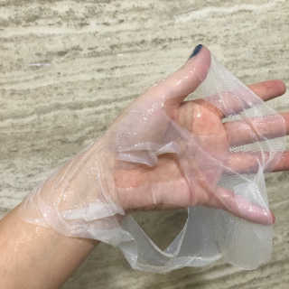 이너풀 하이 모이스처라이징 바이오셀룰로오스 마스크 — 5점을 준 리뷰어가 2020년 9월 올린 사용 사진