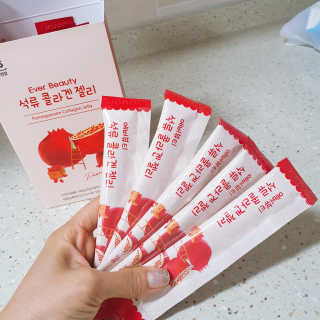 365더건강 에버뷰티 석류콜라겐 젤리 — 5점을 준 리뷰어가 2020년 8월 올린 사용 사진
