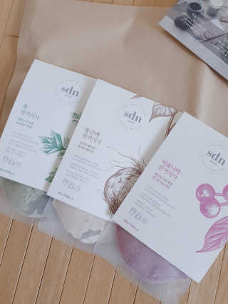 산들녘 한끼식사 스타터 패키지-둥근마/아로니아/쑥+전용보틀 — 5점을 준 리뷰어가 2020년 6월 올린 사용 사진
