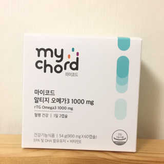 JW중외제약 마이코드 알티지 오메가3 1000 mg — 5점을 준 리뷰어가 2020년 8월 올린 사용 사진
