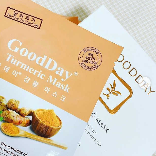 GoodDay 강황 마스크 리뷰 사진