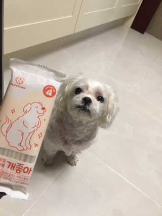 My Pet Care 모발과 모질 피부건강에 개좋아 — 4.5점을 준 리뷰어가 2020년 12월 올린 사용 사진