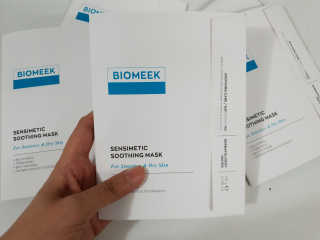 바이오믹 BIOMEEK SENSIMETIC SOOTHING MASK.S — 5점을 준 리뷰어가 2020년 6월 올린 사용 사진