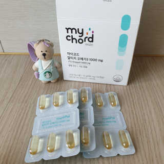 JW중외제약 마이코드 알티지 오메가3 1000 mg — 5점을 준 리뷰어가 2020년 10월 올린 사용 사진