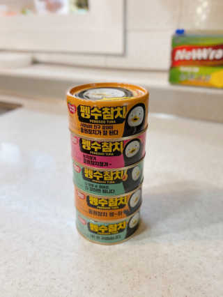 동원참치 펭수참치 — 5점을 준 리뷰어가 2020년 7월 올린 사용 사진