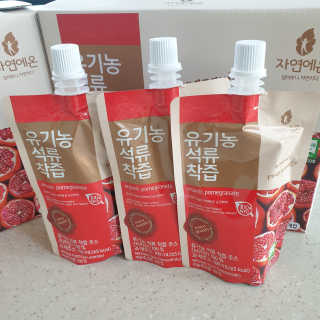 자연에온 유기농 석류 착즙 100mL 10개입 2BOX — 5점을 준 리뷰어가 2020년 11월 올린 사용 사진