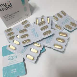 JW중외제약 마이코드 알티지 오메가3 1000 mg — 5점을 준 리뷰어가 2020년 8월 올린 사용 사진