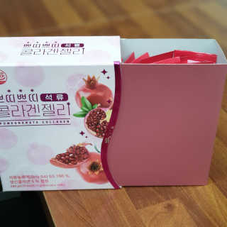 헬스업_쁘띠쁘띠석류콜라겐젤리_20g x 14포 — 4점을 준 리뷰어가 2020년 7월 올린 사용 사진