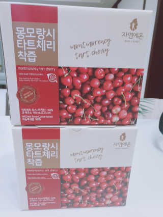 자연에온 몽모랑시 타트체리 착즙 100mL 10개입 2BOX — 5점을 준 리뷰어가 2020년 11월 올린 사용 사진