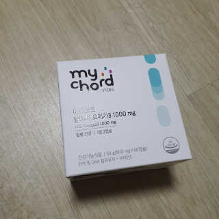 JW중외제약 마이코드 알티지 오메가3 1000 mg — 5점을 준 리뷰어가 2020년 8월 올린 사용 사진