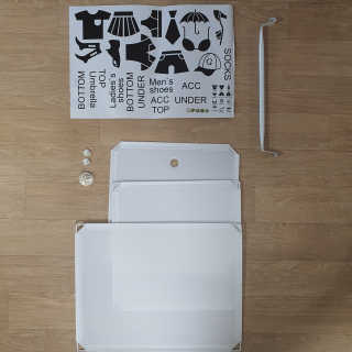 바네스데코 DIY 조립식 스티커  8칸 수납장 옷장 수납박스 정리함 — 4.5점을 준 리뷰어가 2020년 5월 올린 사용 사진