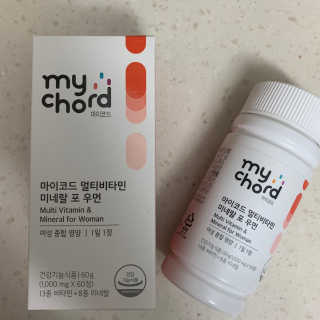 JW중외제약 마이코드 멀티비타민미네랄 포 우먼 — 5점을 준 리뷰어가 2020년 8월 올린 사용 사진