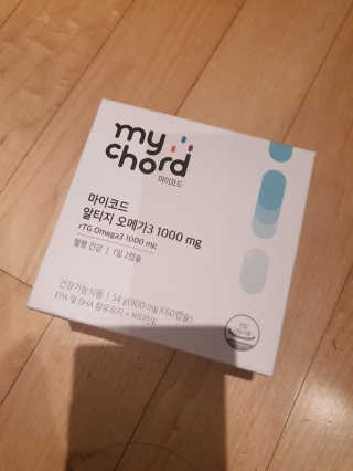 JW중외제약 마이코드 알티지 오메가3 1000 mg — 5점을 준 리뷰어가 2020년 8월 올린 사용 사진