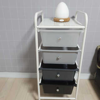 바네스데코 DIY 다용도 이동식 4단 수납 트롤리 서랍장 — 5점을 준 리뷰어가 2020년 6월 올린 사용 사진