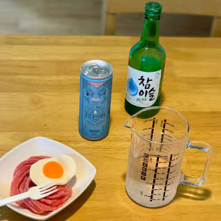 일화 소주와환상궁합 세계 3대 광천수로만든 초정토닉워터 — 5점을 준 리뷰어가 2020년 5월 올린 사용 사진