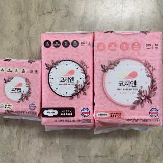 코지앤 생리대 체험 패키지 — 5점을 준 리뷰어가 2020년 10월 올린 사용 사진