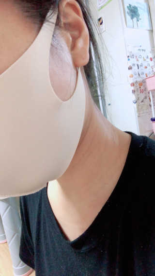 이노레이어 무봉제 마스크_신제품 — 5점을 준 리뷰어가 2020년 12월 올린 사용 사진