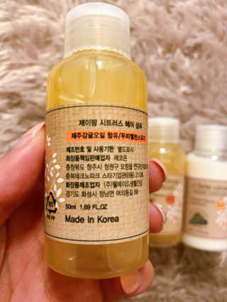 제이팜시트러스 헤어N바디 여행용 미니어처 50mlx4 — 5점을 준 리뷰어가 2020년 5월 올린 사용 사진