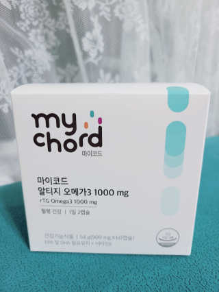 JW중외제약 마이코드 알티지 오메가3 1000 mg — 5점을 준 리뷰어가 2020년 8월 올린 사용 사진