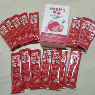 조은약초 석류콜라겐 석류즙 석류쪼옥 젤리 스틱 15포 x 20g — 5점을 준 리뷰어가 2020년 9월 올린 사용 사진