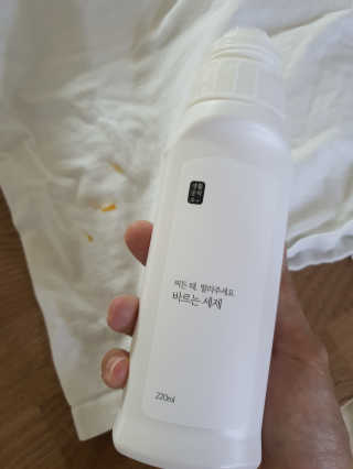 [생활공작소] 바르는 세제 220ml x 3입 — 5점을 준 리뷰어가 2020년 9월 올린 사용 사진