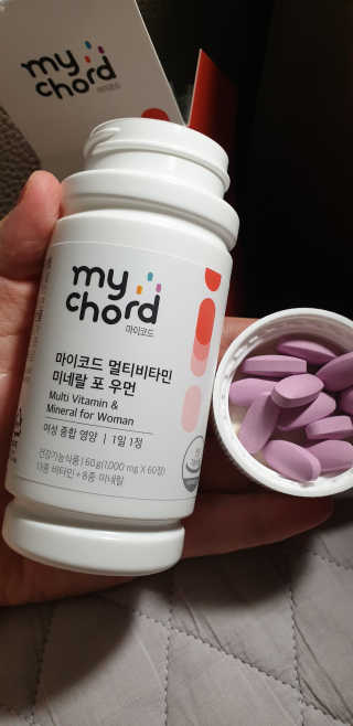 JW중외제약 마이코드 멀티비타민미네랄 포 우먼 — 5점을 준 리뷰어가 2020년 9월 올린 사용 사진