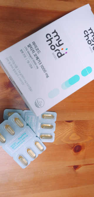 JW중외제약 마이코드 알티지 오메가3 1000 mg — 4점을 준 리뷰어가 2020년 7월 올린 사용 사진