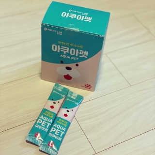 펫시랩 반려견용 액상 프리바이오틱스 아쿠아펫 — 5점을 준 리뷰어가 2020년 12월 올린 사용 사진