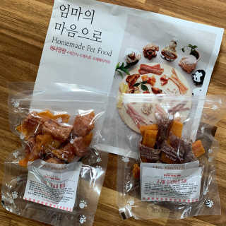 해피팡팡 고구마닭말이+고구마오리말이 [고구마간식2종] — 5점을 준 리뷰어가 2020년 4월 올린 사용 사진