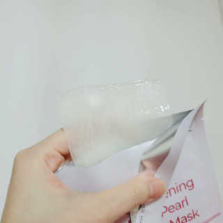 [마더메이드] 브라이트닝 퓨어 진주 마스크 10매입_K — 5점을 준 리뷰어가 2020년 9월 올린 사용 사진