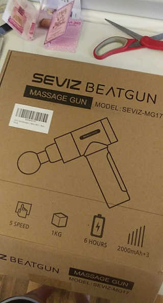 SEVIZ 비트 마사지 건 MG17 블랙 — 5점을 준 리뷰어가 2020년 11월 올린 사용 사진