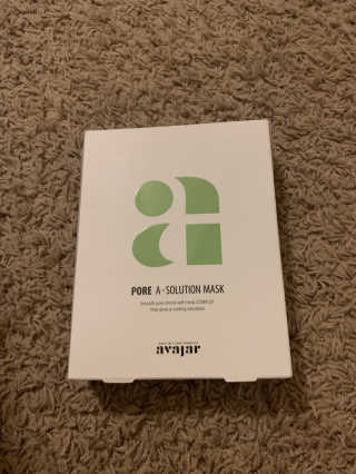 Avajar A-Solution 마스크 — 4.5점을 준 리뷰어가 2020년 12월 올린 사용 사진