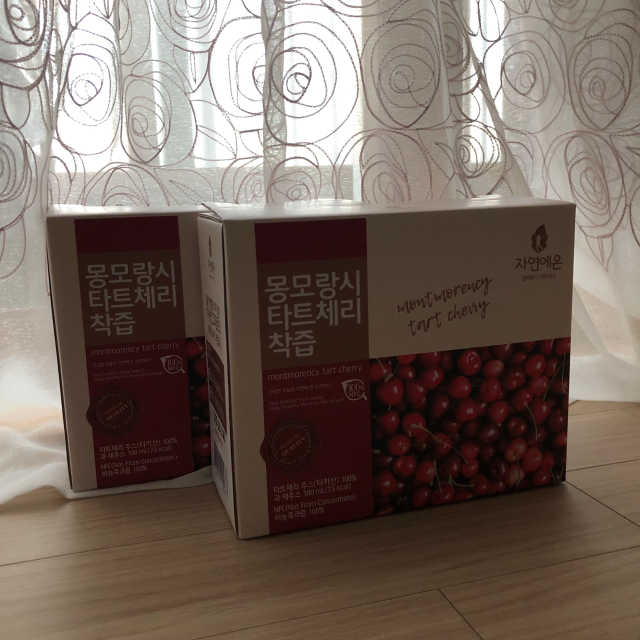자연에온 몽모랑시 타트체리 착즙 100mL 10개입 2BOX 리뷰 사진