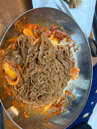 [해주냉면] 신천맛집 매운 비빔냉면 2인분 + 무절임 — 4점을 준 리뷰어가 2020년 5월 올린 사용 사진